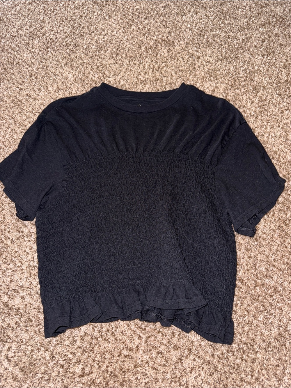 Aerie Smocked Tshirt